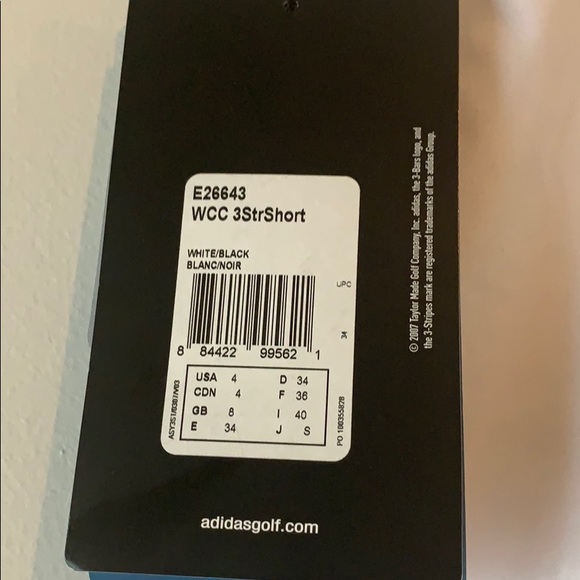 Adidas White Golf Shorts Sz. 4 - Picture 3 of 4